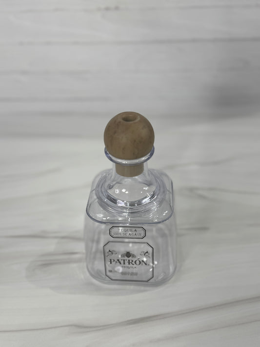 (1). Patron Reusable Cup- With Straw Hole Cork Tan- Original (In Stock)